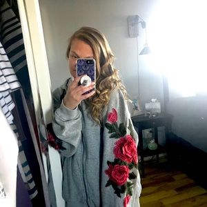 Emma&Sam 3d roses zipper hoodie - FOUND!!!